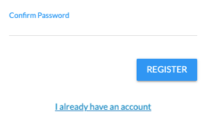 The registration form with the Confirm Password field, a Register button and an I already have an account link