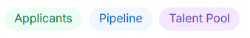 Source filter tabs: Applicants, Pipeline, Talent Pool.