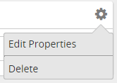 A gear icon menu open with Edit Properties and Delete options